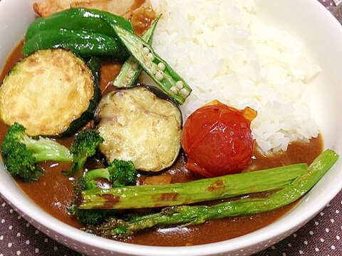 夏野菜たっぷり！暑さを吹っ飛ばせ！スパイシーカレー